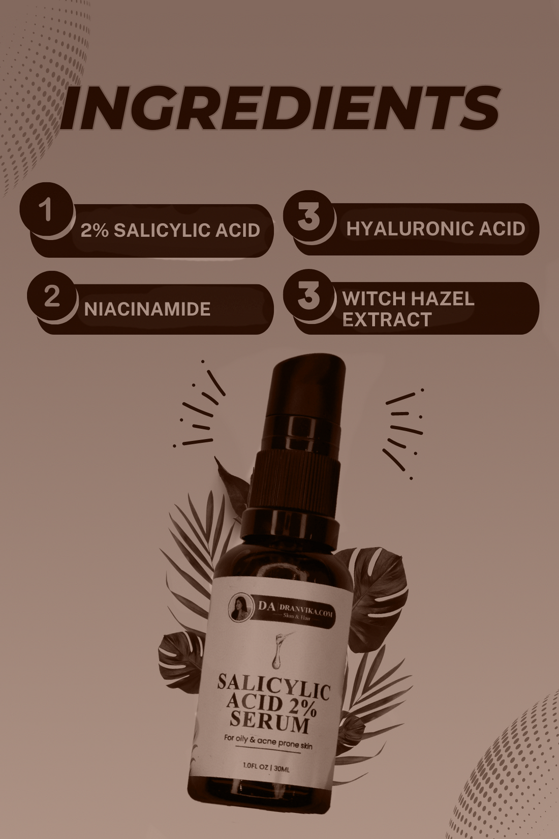 Oil in Check ; Power Unleashed : Salicylic  Acid 2% Serum